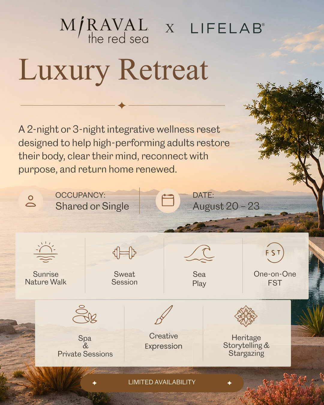 Miraval The Red Sea: Wellness Retreat (Early-Bird)