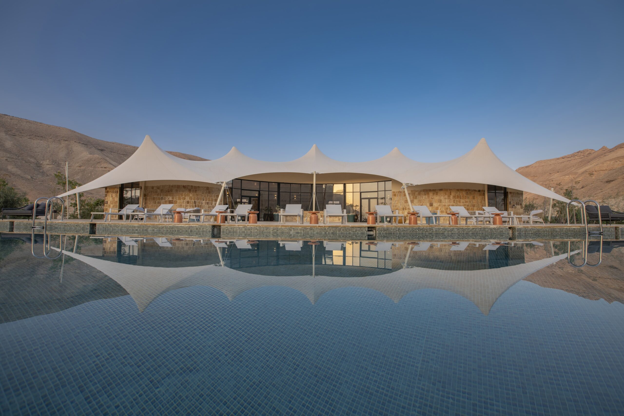 The Enclave pool and retreat setting in Dirab, Riyadh
